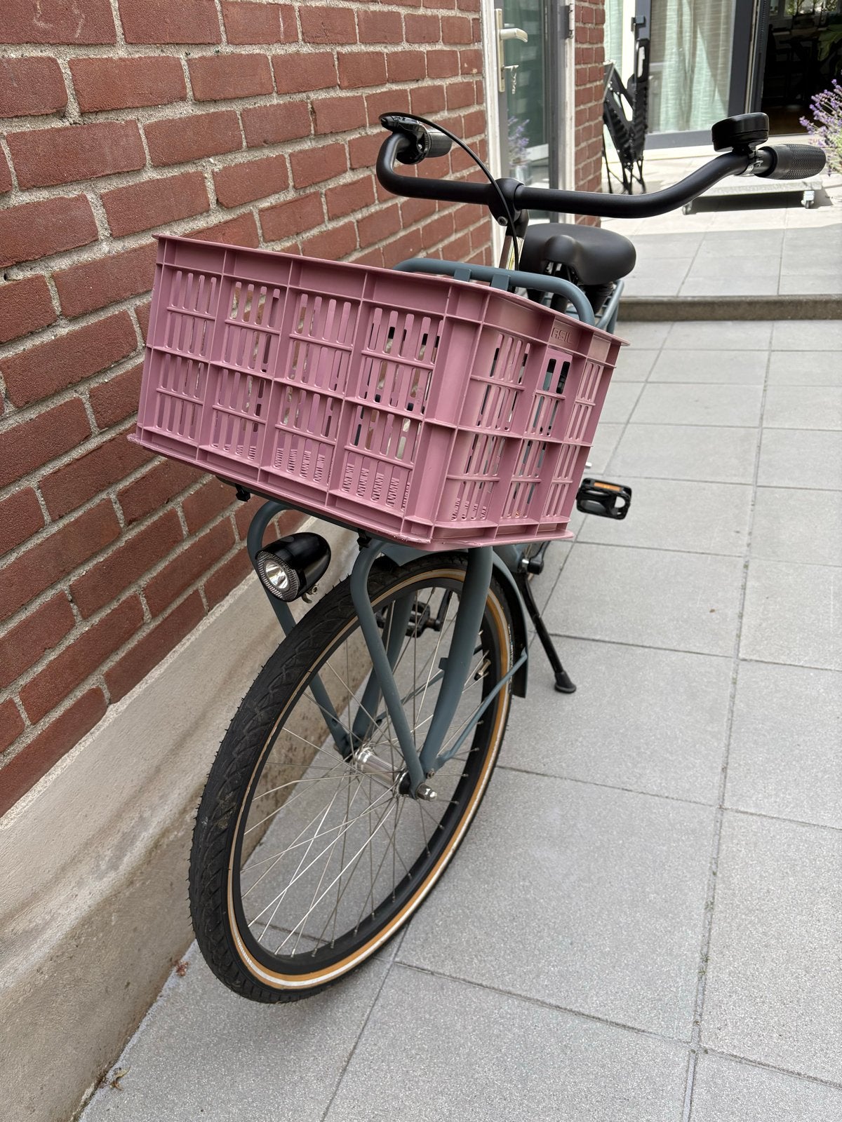Cortina U4 Kinder Transportfiets 24 inch - met krat, Terugtraprem, Gebruikt, Versnellingen, Minder dan 47 cm