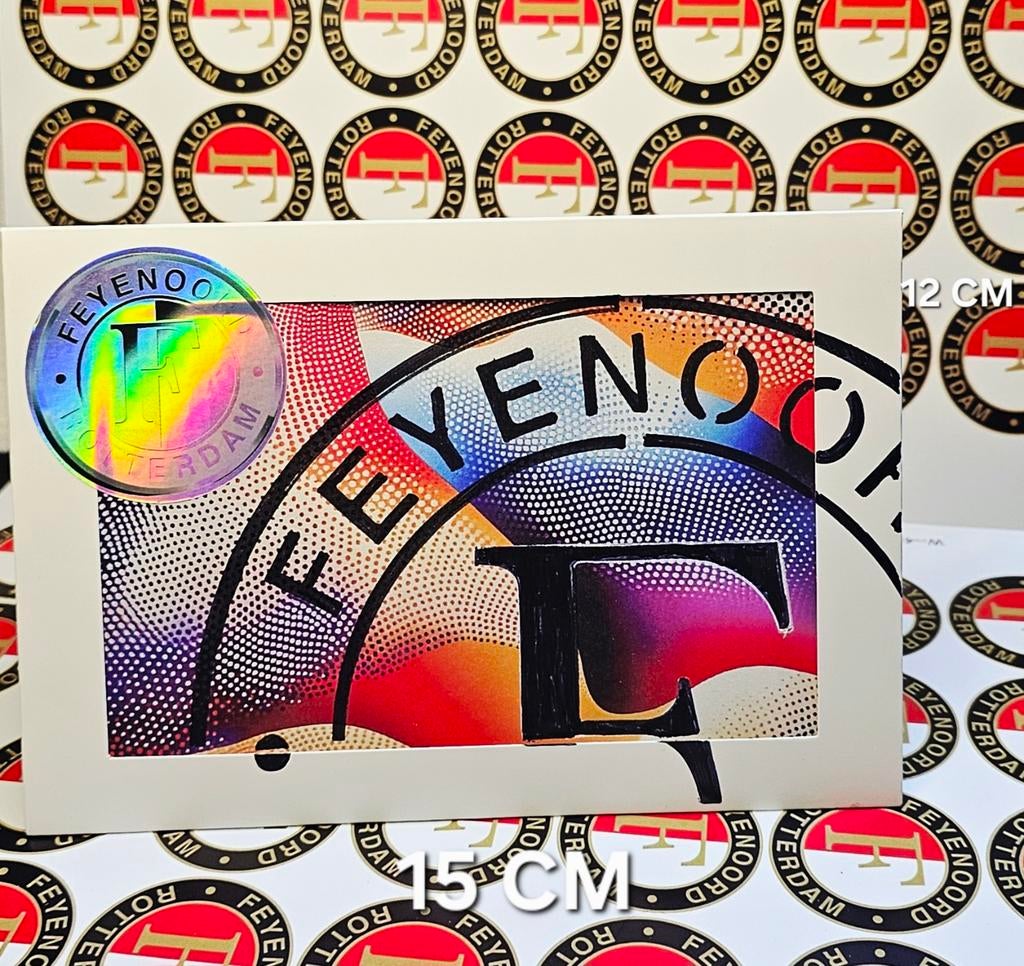 Feyenoord Schilderij Kaart - Uniek Kunstwerk, Ophalen of Verzenden, Nieuw
