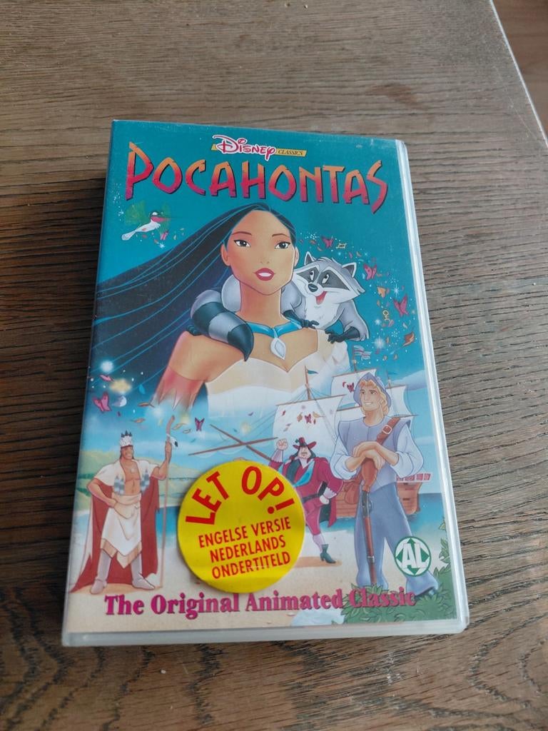 Disney Classics Pocahontas videoband. Engels gesproken., Alle leeftijden, Ophalen of Verzenden, Gebruikt, Tekenfilms en Animatie