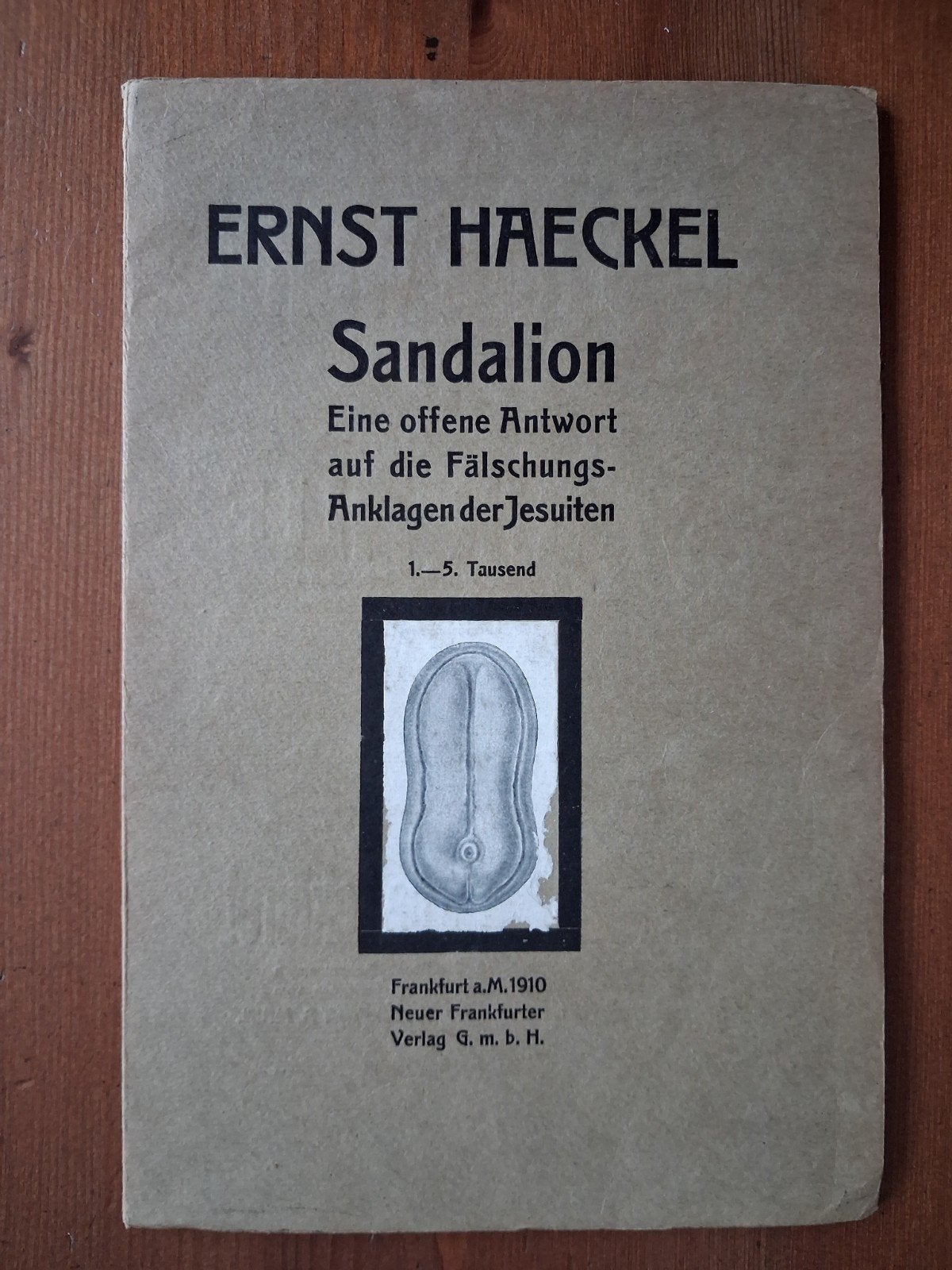 Sandalion - Ernst Haeckel (1910) - 1e druk., Verzenden, Gelezen, Ernst Haeckel, Europa overig