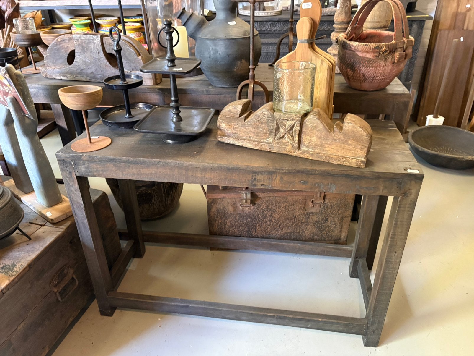 Gave “sobere” sidetable - ACTIE € 75!, Huis en Inrichting, Ophalen, 50 tot 100 cm, T, Teakhout