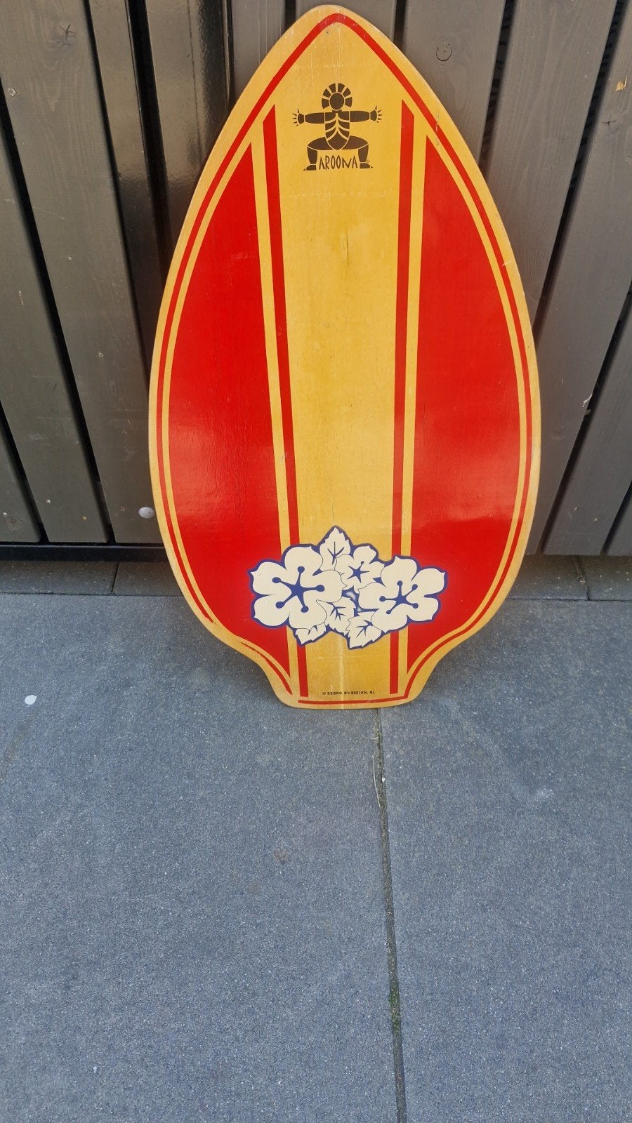 Aroona Skimboard - Houten Skimboard met Tropisch Design, Watersport en Boten, Golfsurfen, Ophalen of Verzenden