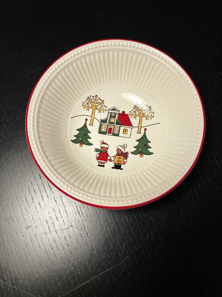 Wedgwood Windsor Christmas kerst compoteschaaltje, Huis en Inrichting, Ophalen of Verzenden, Zo goed als nieuw, Kom(men), Wedgwood