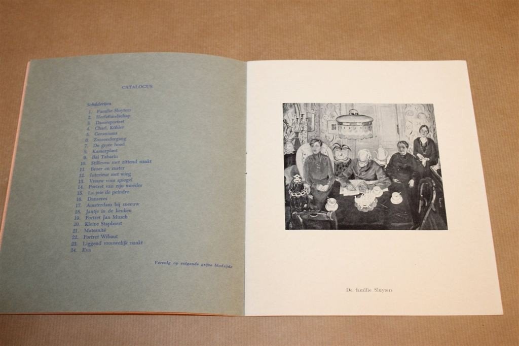 Ere-Tentoonstelling Jan Sluijters — Catalogus Pictura 1957, Ophalen of Verzenden, Gelezen