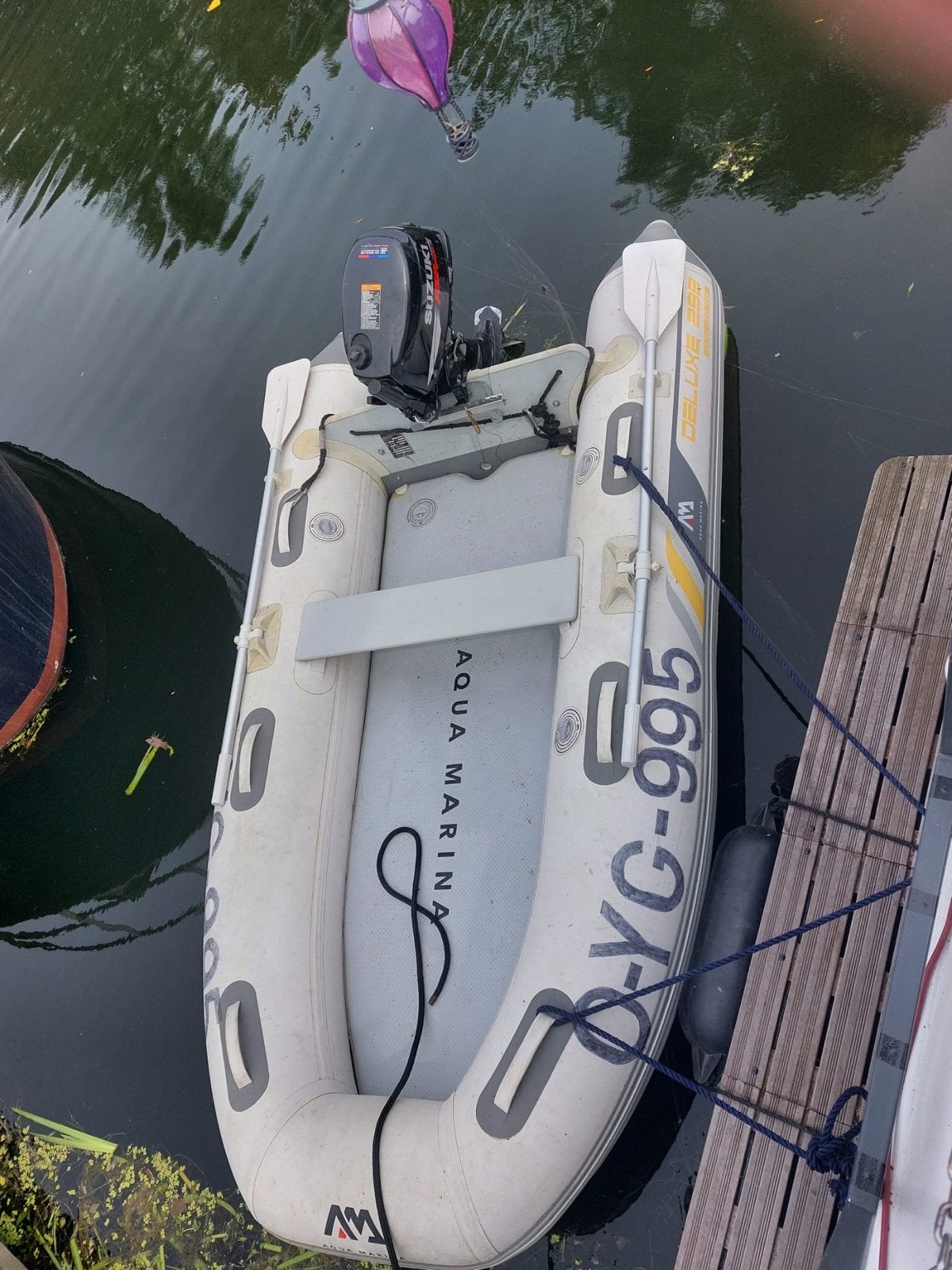 Aqua Marina opblaasboot met Suzuki buitenboordmotor, Ophalen, Gebruikt, Motorboot