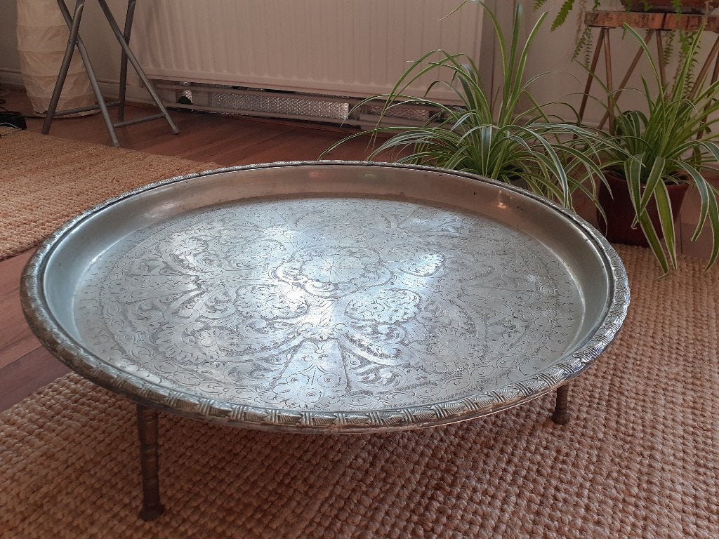 Marokkaanse theetafel/ dienbladtafel, Ophalen