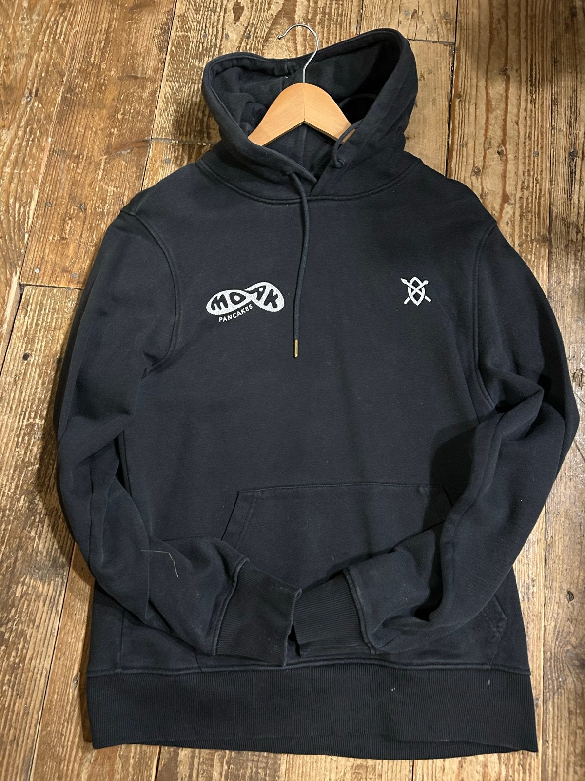 Daily Paper Moak Pancakes Hoodie Zwart Maat S, Ophalen, Gedragen, Maat 46 (S) of kleiner, Zwart