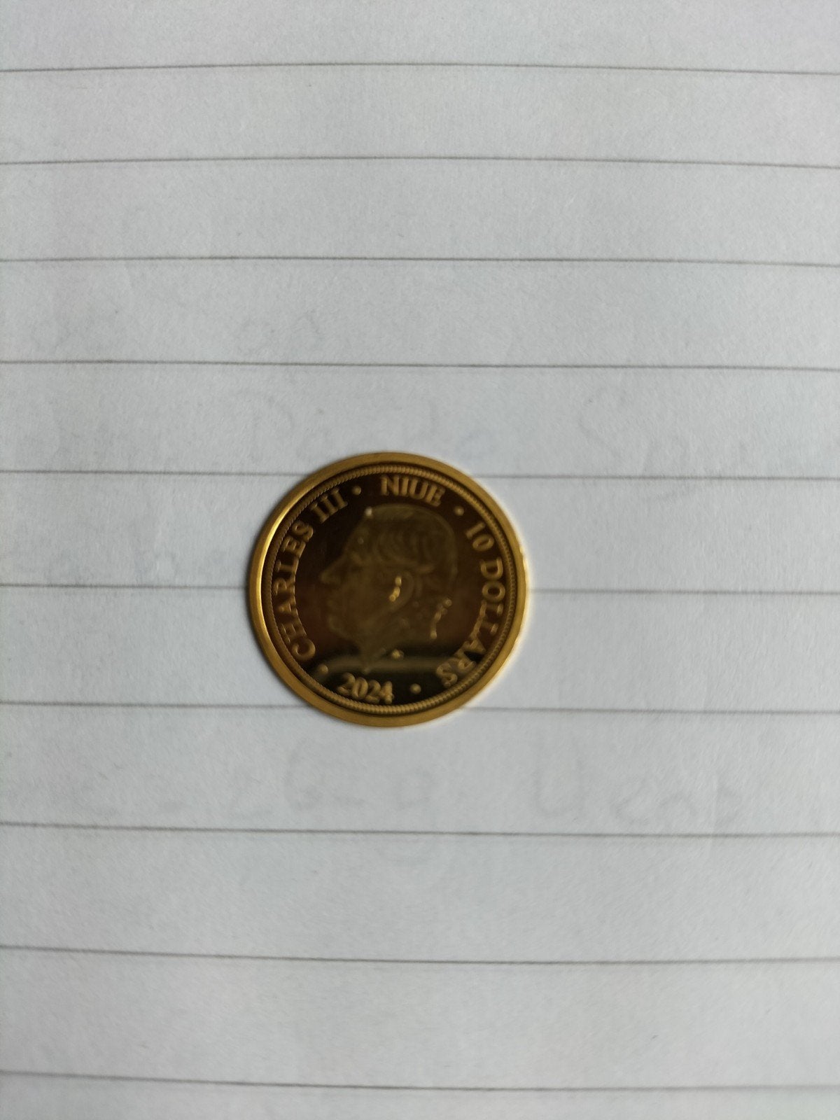 10 Dollars Charles III Goud .999 Proof 0,5 gram, Ophalen of Verzenden