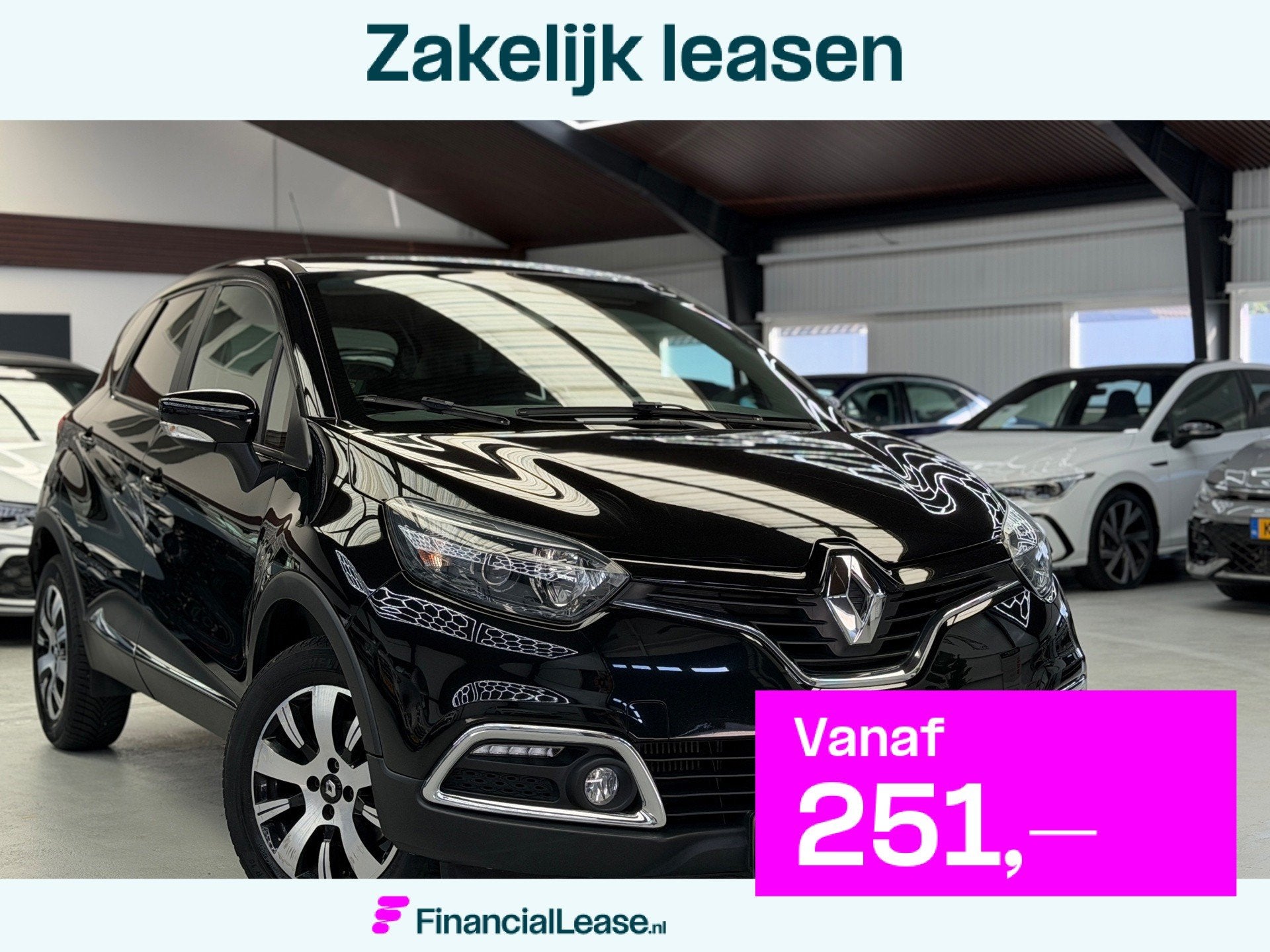 Renault Captur 1.2 TCe Expression Automaat Bluetooth, Stof, 4 cilinders, Zwart, Lease