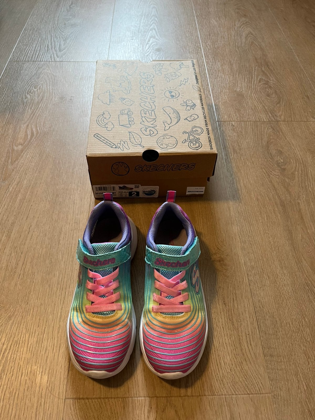 Skechers schoenen zgan maat 33 regenboog, Ophalen of Verzenden, Zo goed als nieuw, Meisje, Schoenen