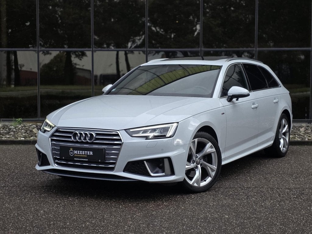 Audi A4 Avant 40 TFSI S line |PANODAK|ACC|VIRT.DASH, Gebruikt, Zwart, Wit, Automatische klimaatregeling