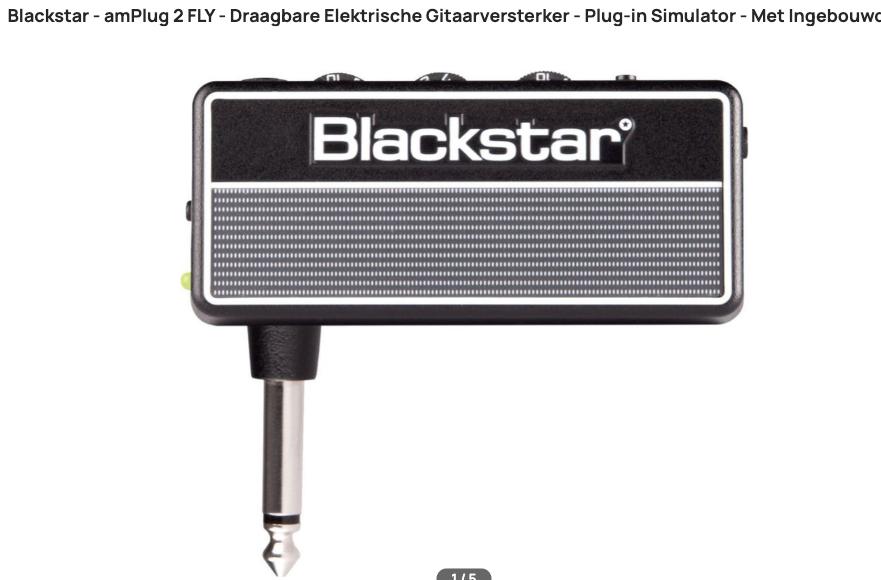Blackstar amPlug2 FLY Guitar hoofdtelefoon gitaarversterker, Muziek en Instrumenten, Ophalen of Verzenden, Zo goed als nieuw, Gitaar