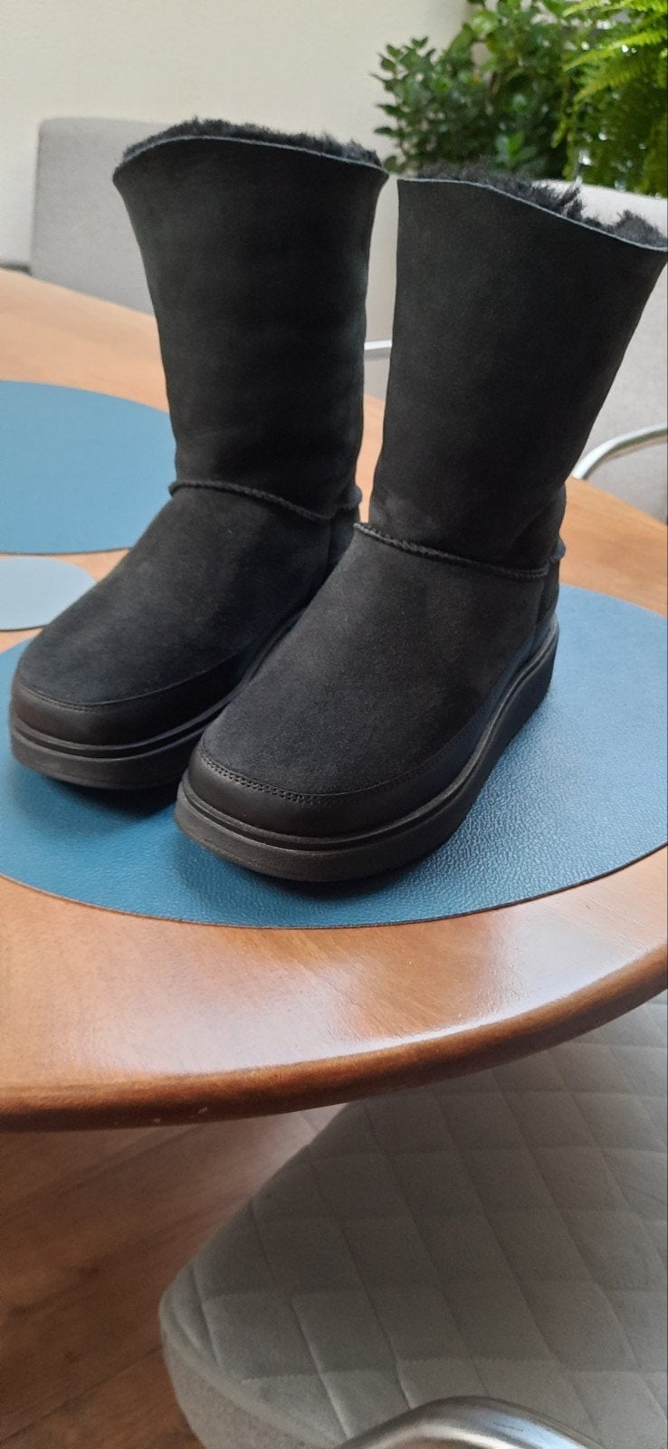 FitFlop winterlaarzen maat 37 zgan, Zwart, Lage of Enkellaarzen, Ophalen of Verzenden, Zo goed als nieuw