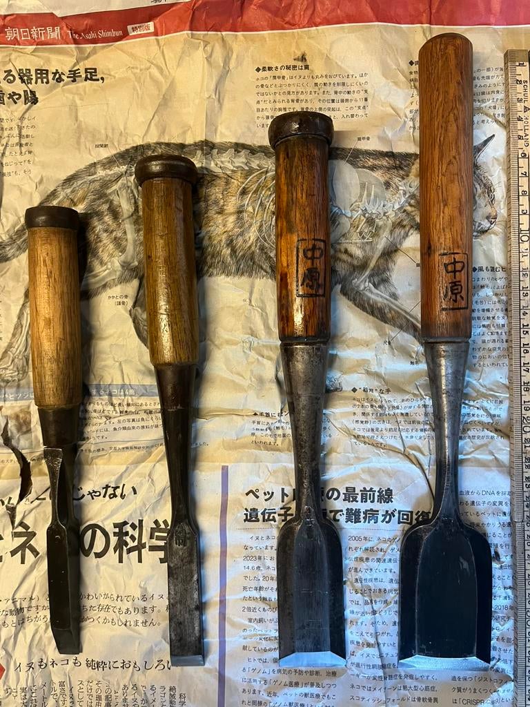 Japanse hout beitels nomi, Ophalen of Verzenden, Zo goed als nieuw