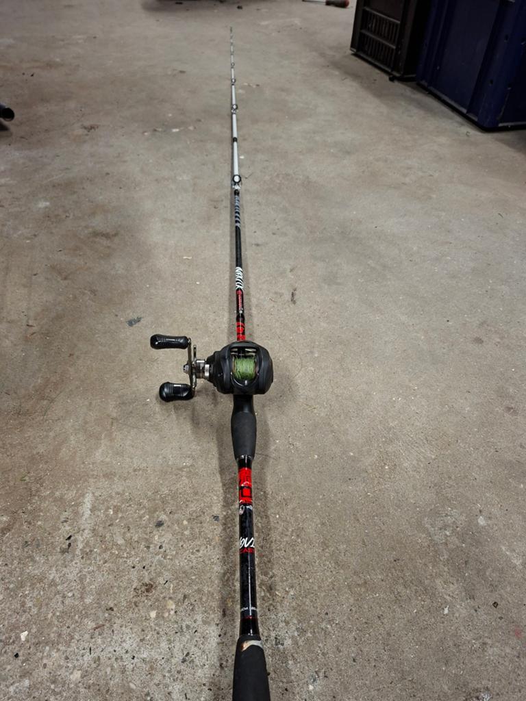 Complete Werphengel met Baitcaster Molen, Watersport en Boten, Hengelsport | Algemeen, Ophalen, Werphengel