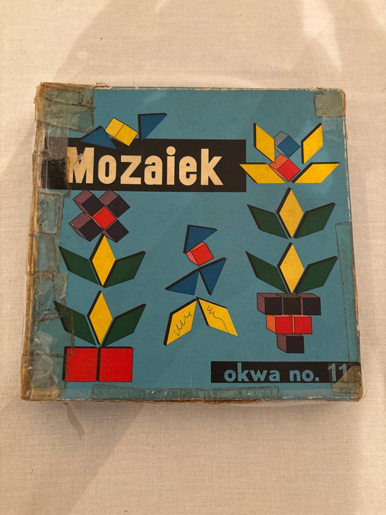 Vintage Mozaïek Okwa nr. 11 - Kleurrijk Legspel, Ophalen of Verzenden, Gebruikt, Puzzelen