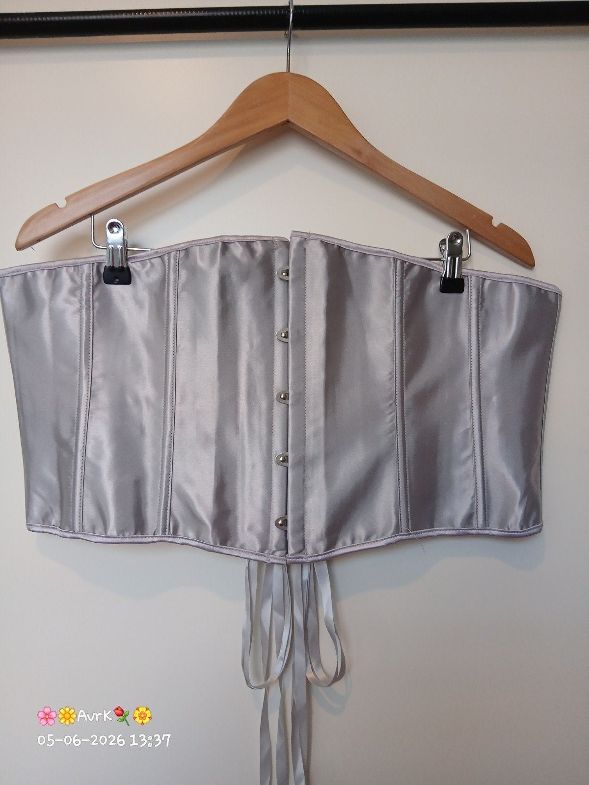 corset zilver maat 46-50?, Overige kleuren, Verzenden, Zo goed als nieuw, Lingerie of Zwemkleding