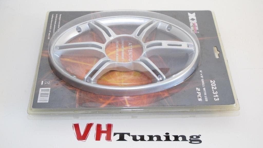 XXL power sound 202.313 6"x 9" speaker grill LED verlichting, Ophalen of Verzenden