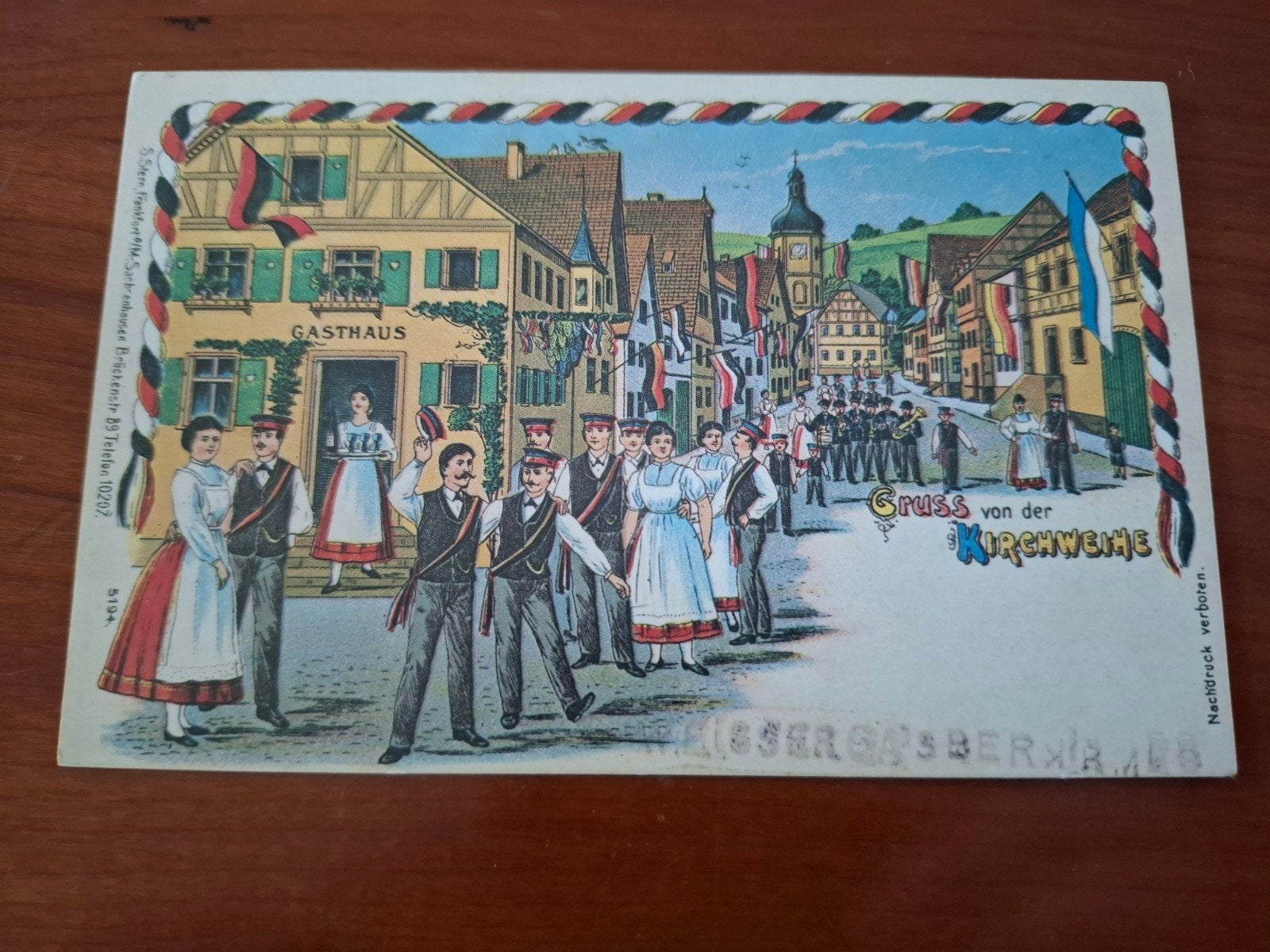 Ansichtkaart Duitsland - Groeten van de Kermis (Kirchweihe), Ophalen of Verzenden, Voor 1920, Ongelopen, Duitsland