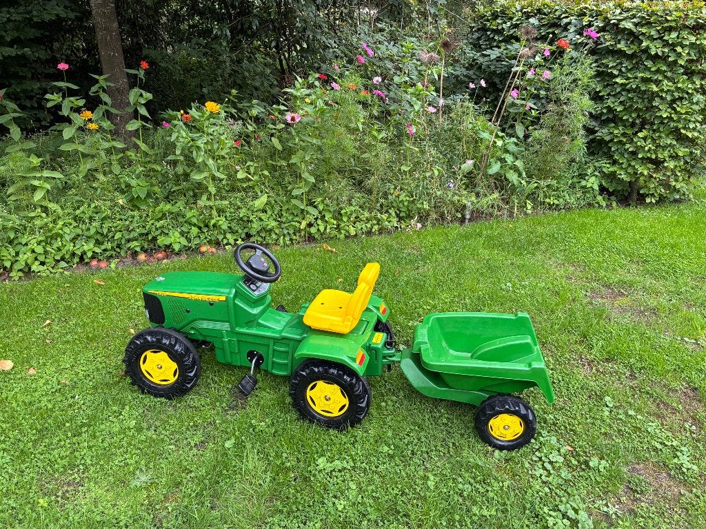 John Deere 6920 traptractor met aanhanger, Ophalen, Gebruikt