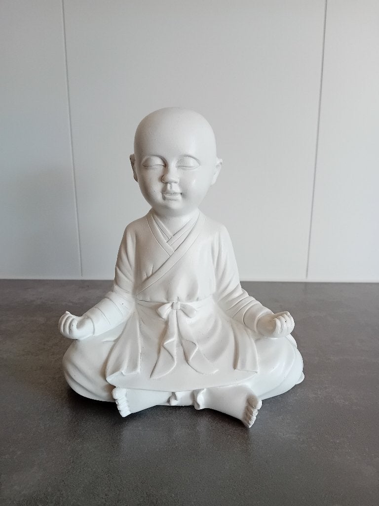 Boeddhistisch Monnik & Meditatie beeldje, Ophalen, Zo goed als nieuw, Beeld(je), Boeddhisme