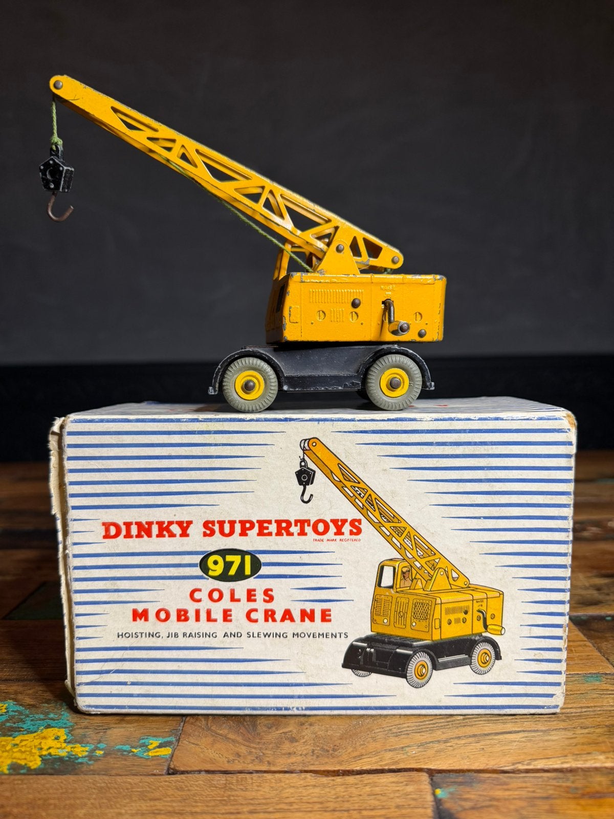 Dinky Supertoys 971 Coles Mobile Crane – compleet met doos, Ophalen of Verzenden, Gebruikt, Tractor of Landbouw, Dinky Toys