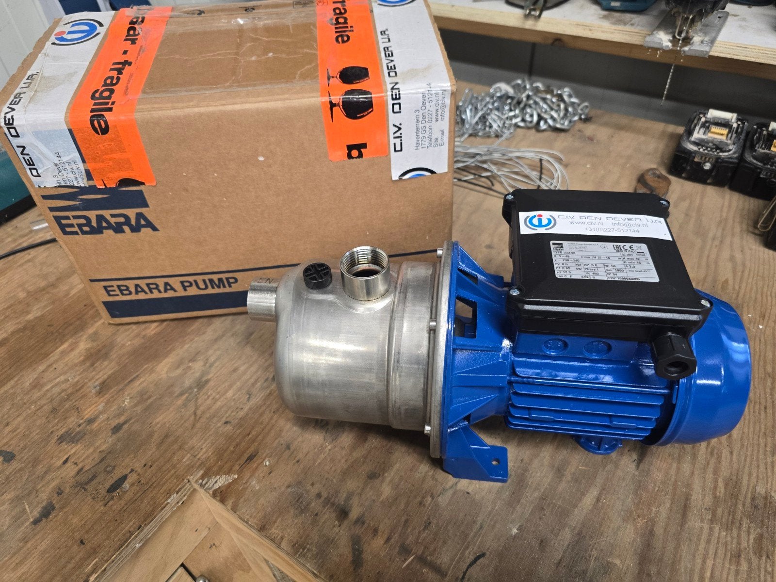 waterpomp ebara, Ophalen of Verzenden, Nieuw, Elektrisch