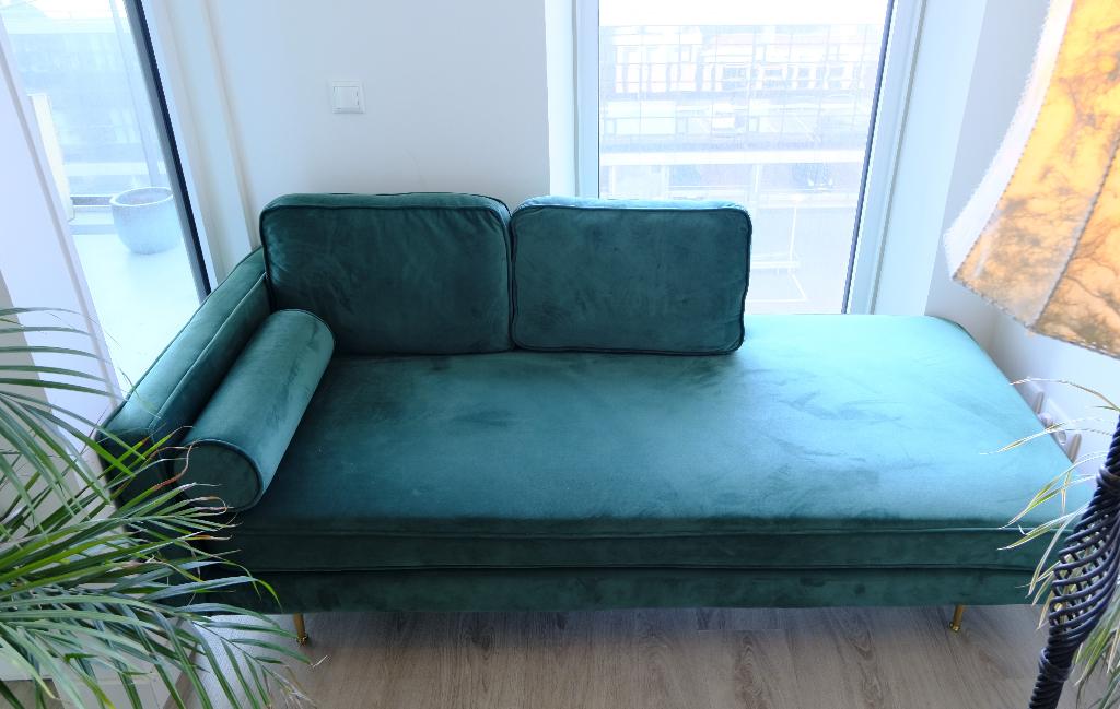 Luxe chaise longue / design bank – (196 cm), Overige materialen, Art-deco, 150 tot 200 cm, Tweepersoons