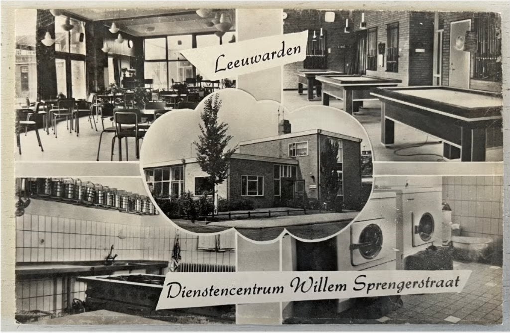 Oude Ansichtkaart - Leeuwarden - Willem Sprengerstraat, Verzamelen, Ophalen of Verzenden, Voor 1920, Ongelopen, Friesland