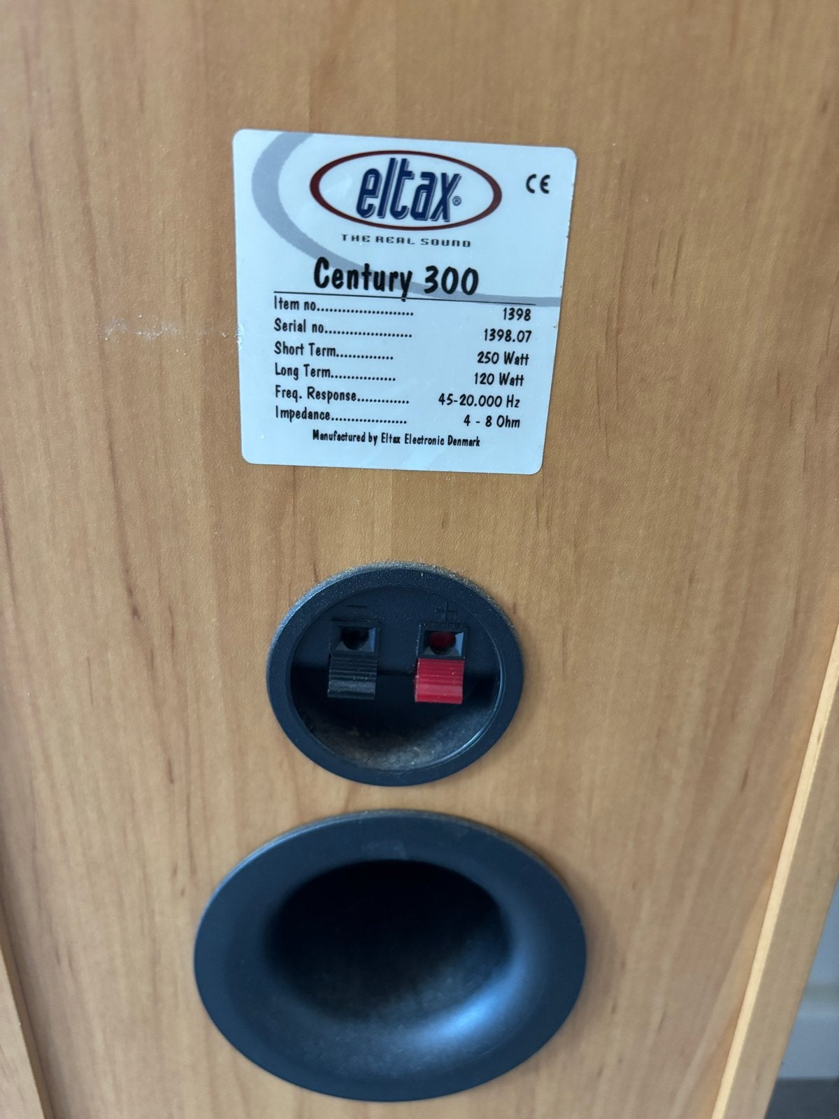 Eltax Century 300 Vloerstaande Luidsprekers (Set), Vloerstaande luidspreker, Gebruikt, 60 tot 120 watt, Basreflex
