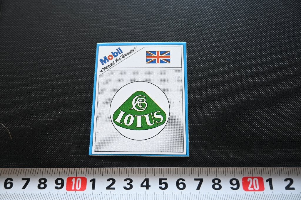 sticker mobil overal ter wereld auto logo LOTUS gb, Ophalen of Verzenden, Zo goed als nieuw