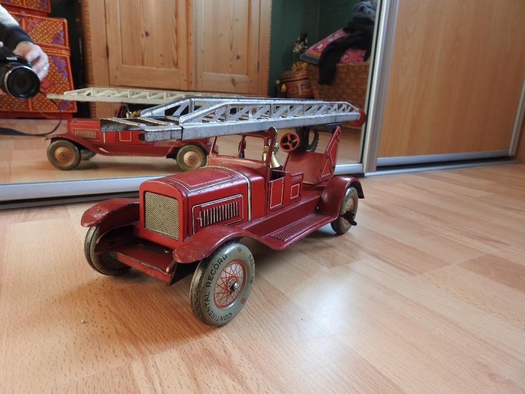 Distler brandweer auto., Antiek en Kunst, Antiek | Speelgoed, Ophalen of Verzenden