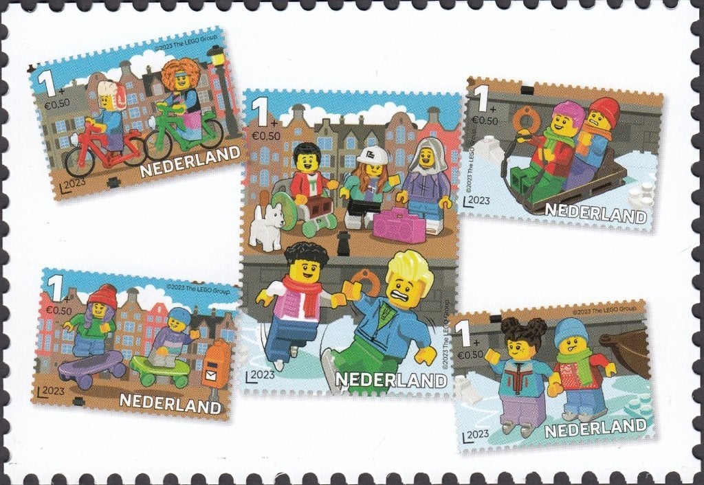 Nederland 11.54.3- 2022- SET Kinderbedankkaarten-LEGO, Verzenden, Na 1940, Gestempeld