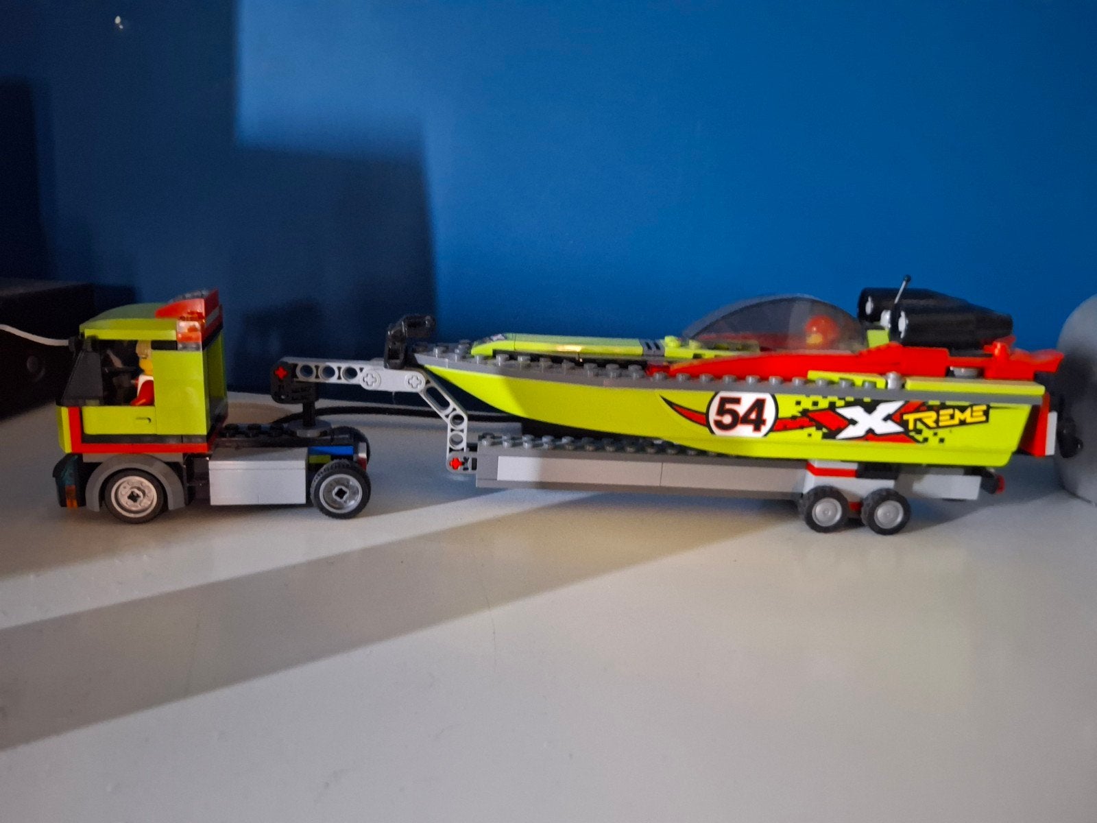 Lego City 60254 Raceboot Transport, City, Lego, Ophalen of Verzenden, Zo goed als nieuw