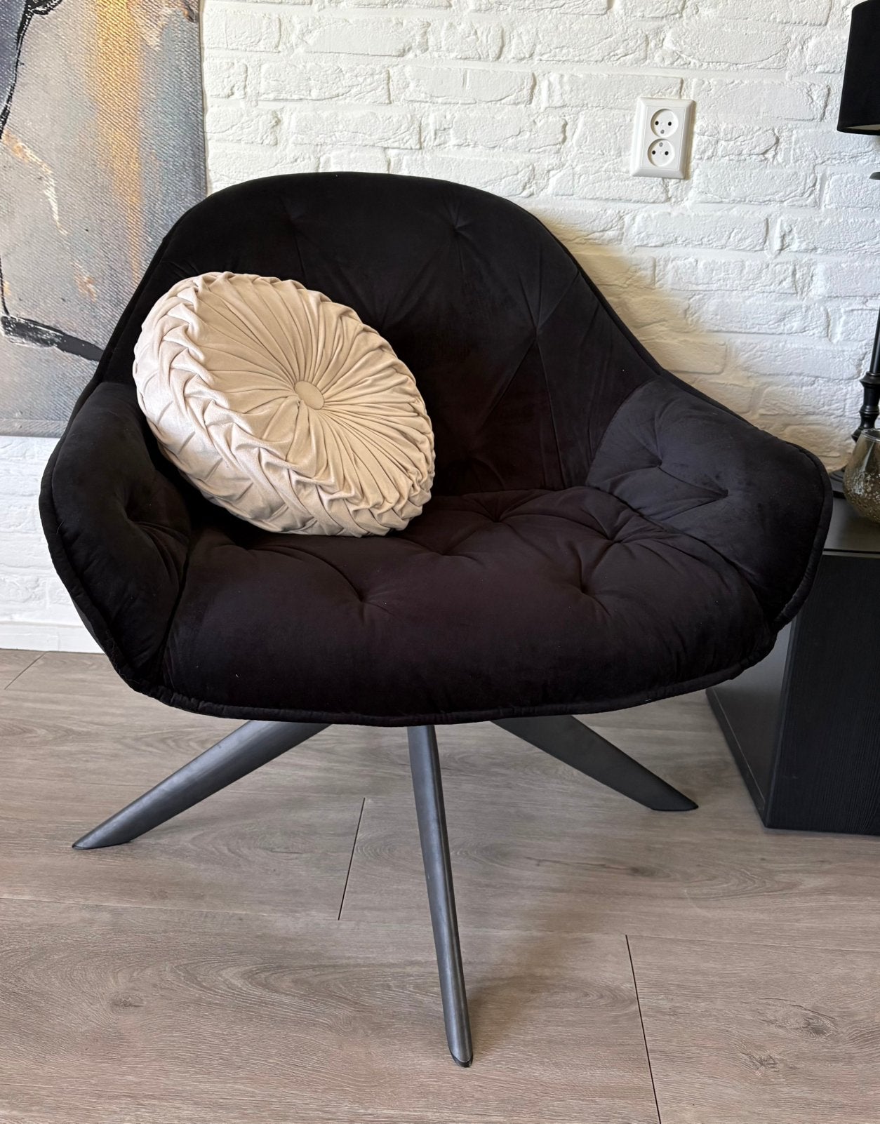 Fauteuil, Ophalen, Zo goed als nieuw, Zwart, Eén