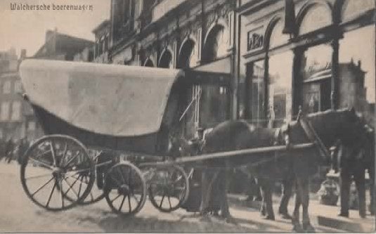 Zeeland Walchersche Boerenwagen, Verzamelen, Verzenden, Voor 1920, Ongelopen, Zeeland