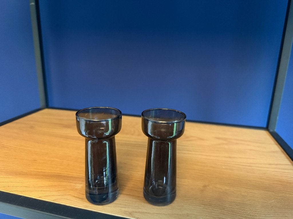 Waxinelichthouders 2x, Huis en Inrichting, Ophalen, Zwart, Waxinelichthouder, Nieuw