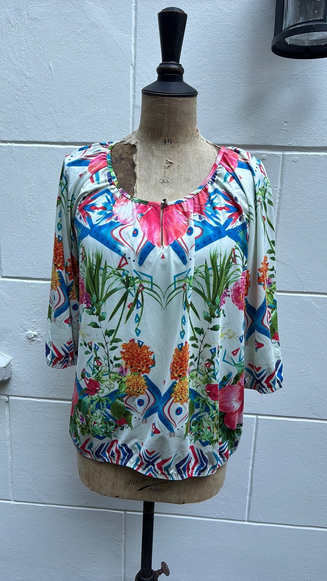 K-Design stretch blouse zgan M, Verzenden, Zo goed als nieuw, Maat 38/40 (M)