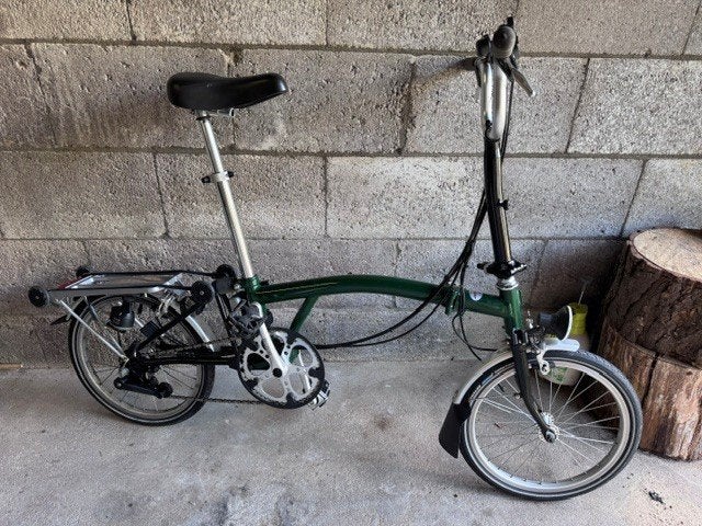Brompton C line vouwfiets, Overige merken, Velgrem, Versnellingen, Zo goed als nieuw