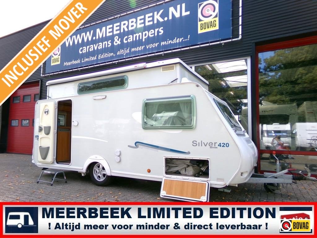Trigano Silver 420 +MOVER +VOORTENT +LUIFEL +HEFDAK +ALU, Caravans en Kamperen, Trigano, Particulier, Schokbreker, Overige