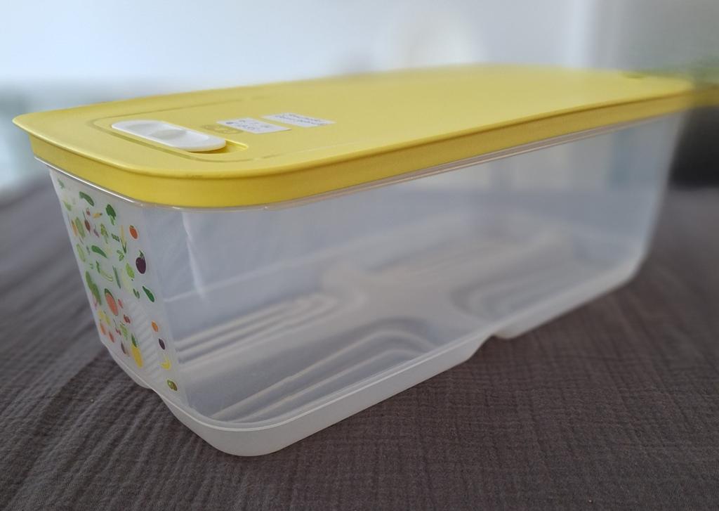 Tupperware VentiloFraîs Doos 6,1 L -, Huis en Inrichting, Keuken | Tupperware, Ophalen of Verzenden, Zo goed als nieuw, Geel, Bus of Trommel