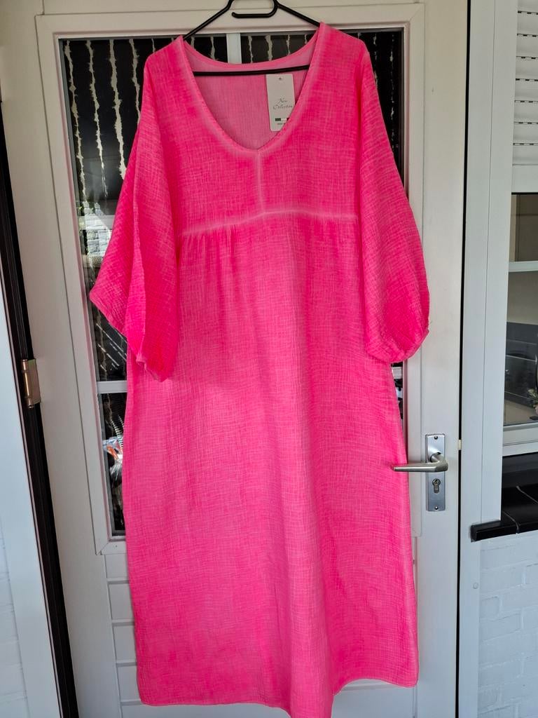 Jurk, Ophalen, Maat 46/48 (XL) of groter, Nieuw, Roze