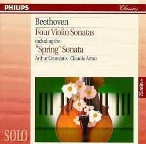 Beethoven Four Violin Sonatas Gruminaux, Arrau CD, Ophalen of Verzenden, Classicisme, Gebruikt, Overige typen