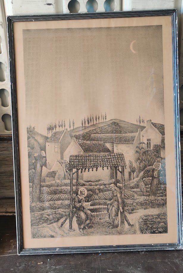 denk poster in lijst, Ophalen, Gebruikt, Deurposter of groter, Overige onderwerpen