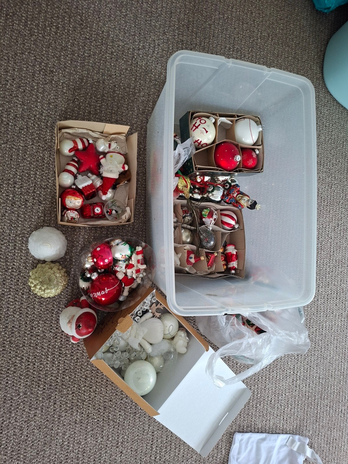 Kerstballen en andere kerst accesoires, Ophalen, Gebruikt