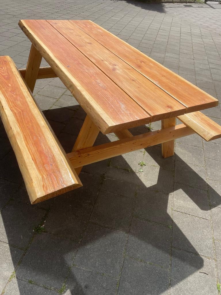 Robuuste Douglas Picknicktafels 200cm ( 8 personen ), Ophalen of Verzenden, Nieuw, Rechthoekig, Hout