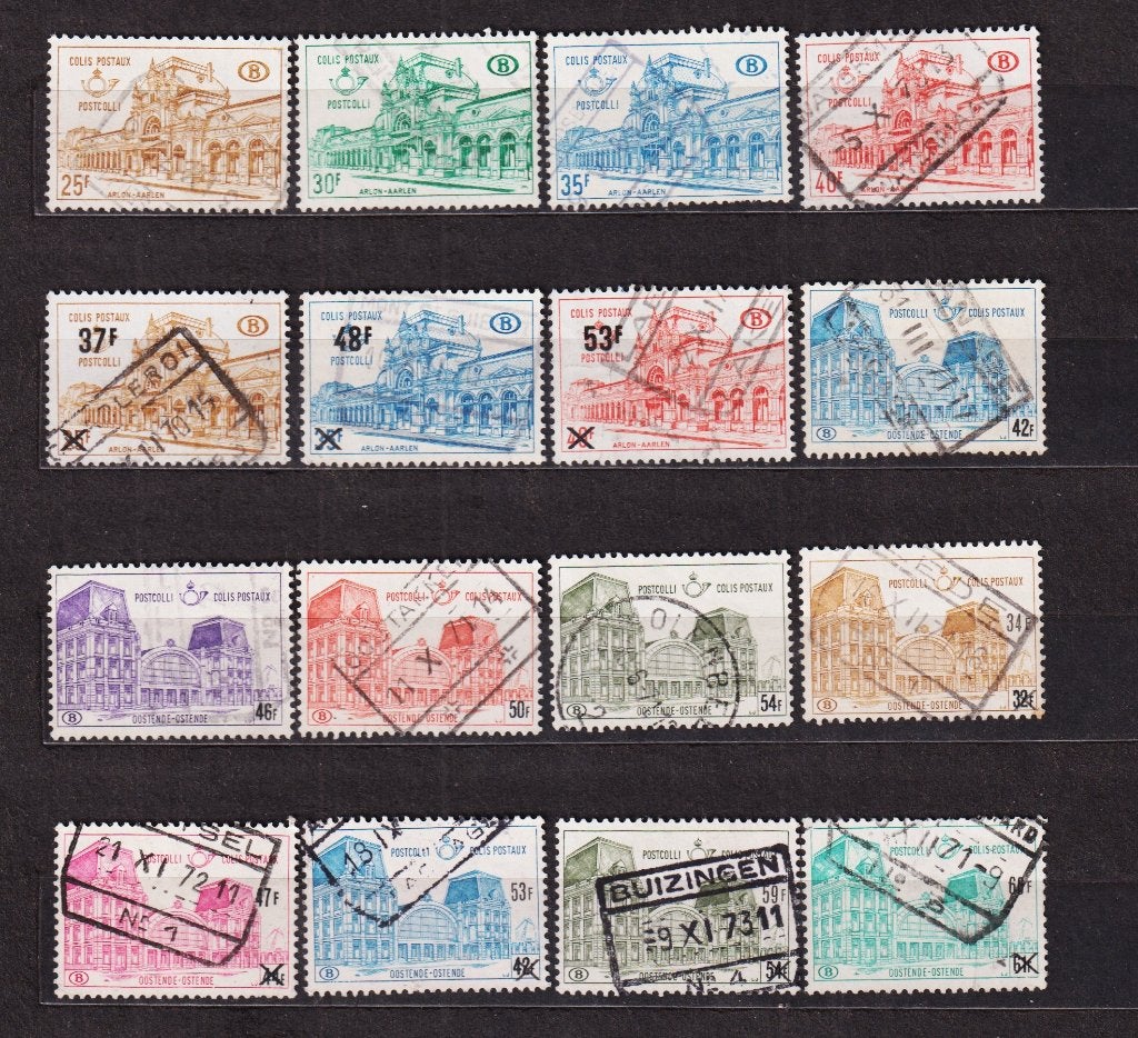 België spoorwegzegels 1967-1971 gestempeld, Ophalen, Gestempeld, Gestempeld, Treinen