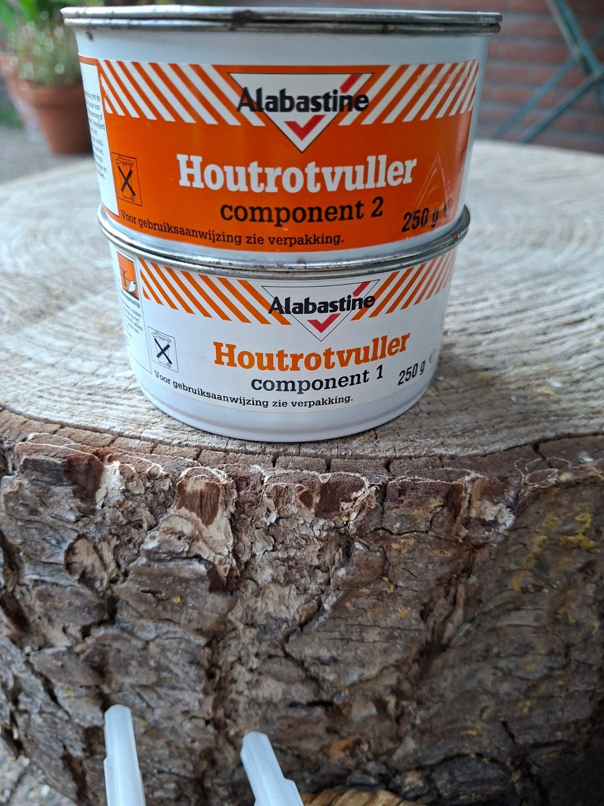 Alabastine Houtrotvuller - Component 1 en 2 (250g), Minder dan 5 liter, Ophalen of Verzenden, Nieuw, Overige kleuren