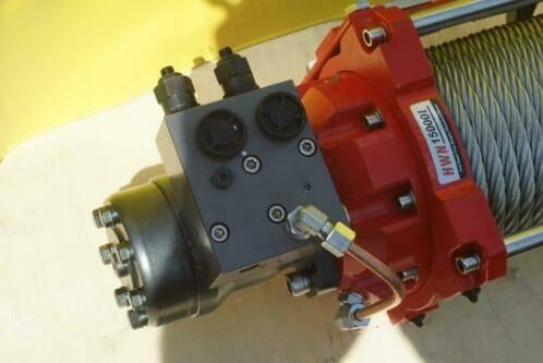 Hydraulische lier 7 Ton KOMPAKT 26m 12 mm kabel hydraul rem, Ophalen of Verzenden, Nieuw