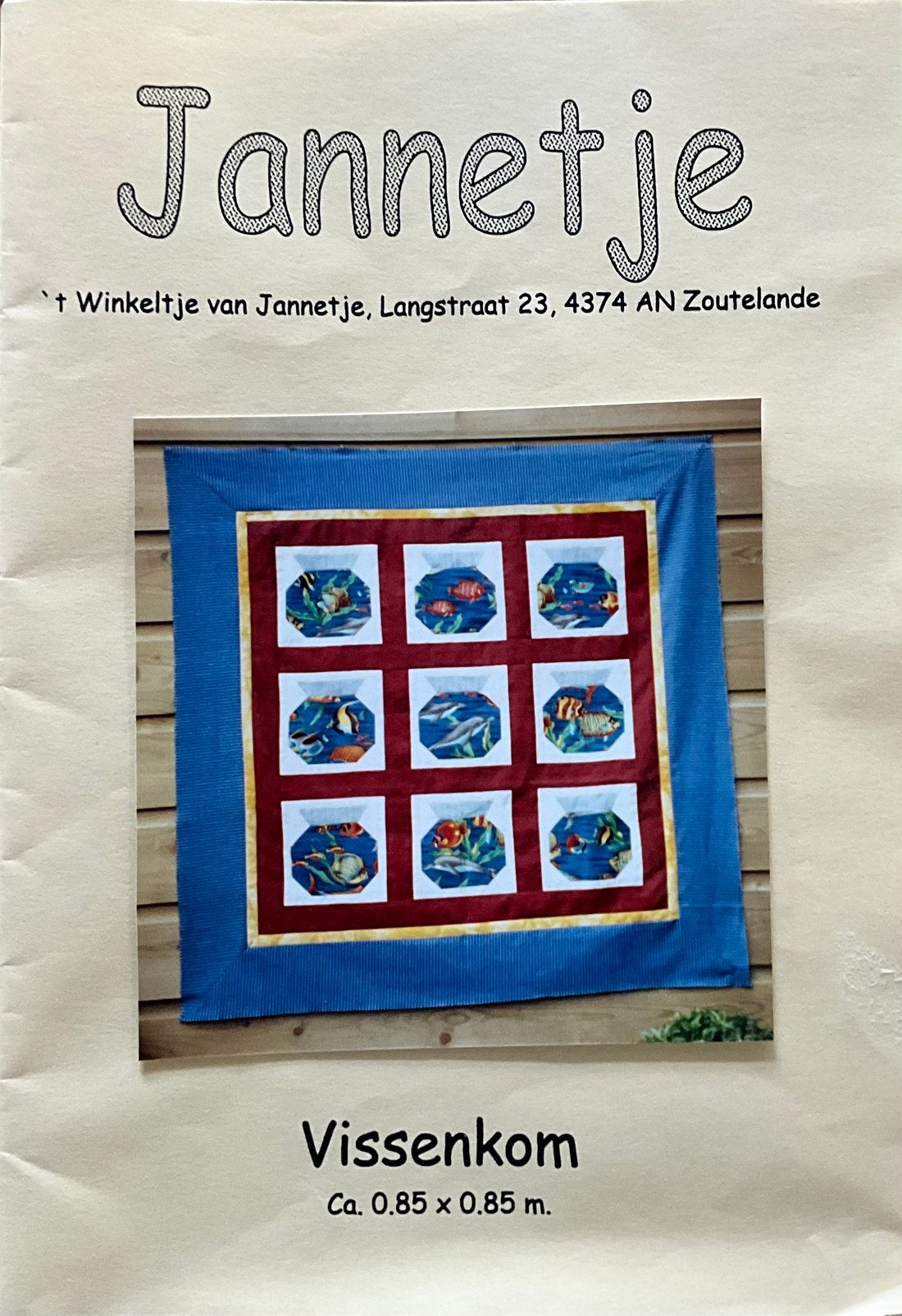 Quiltpatroon Vissenkom, Ophalen of Verzenden